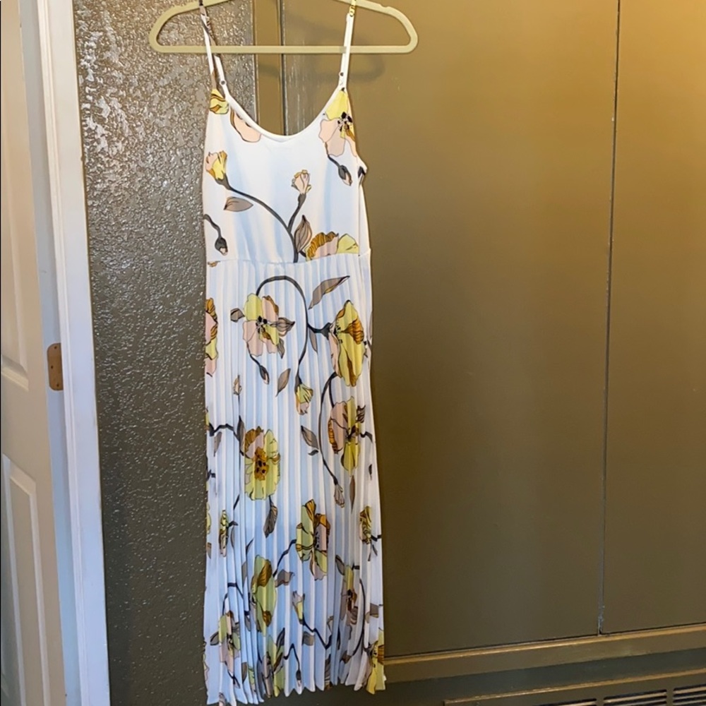 White floral dress